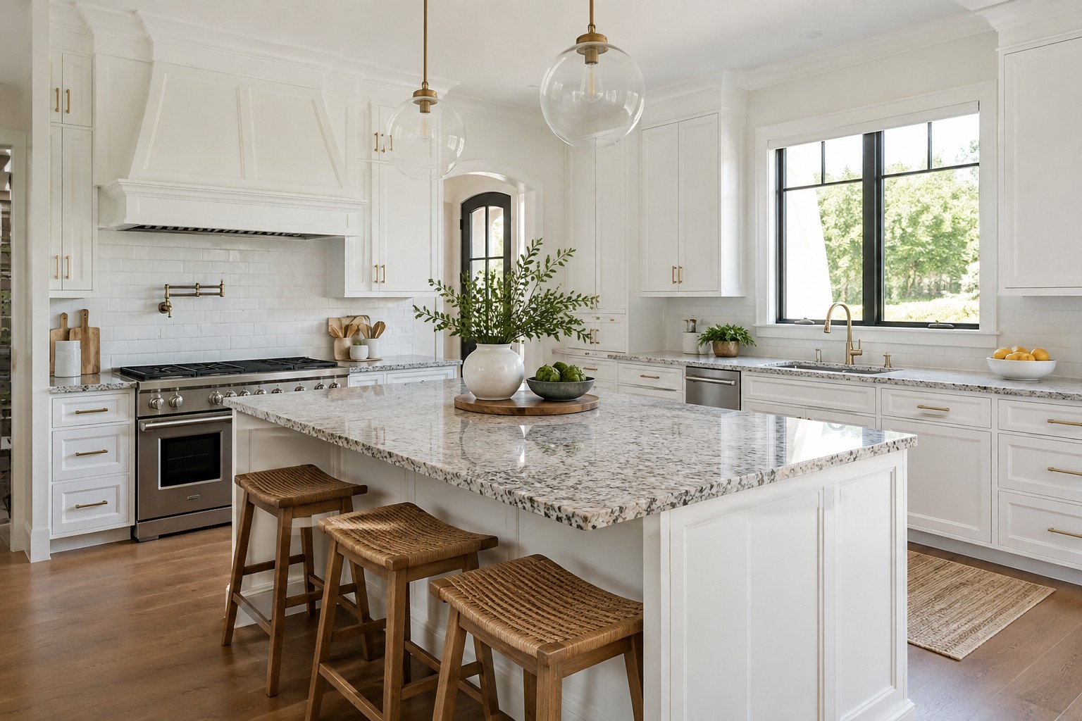 A bright modern kitchen